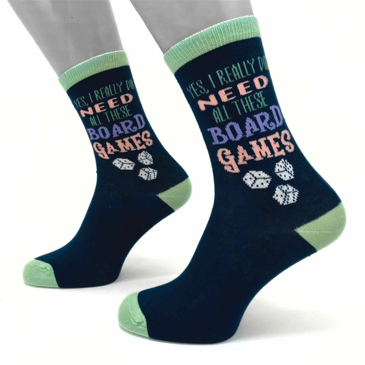 Board Games Socks - Size 4 - 8