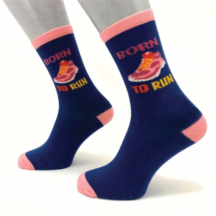 Born to Run Socks - Size 4 - 8