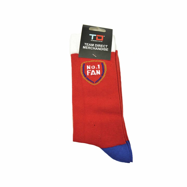 Arsenal FC No.1 Fan Red and Navy Socks - Size 8 - 11