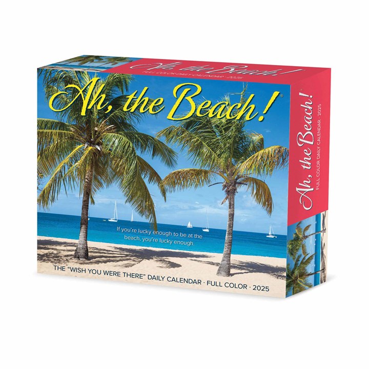 Ah, The Beach! Desk Calendar 2025