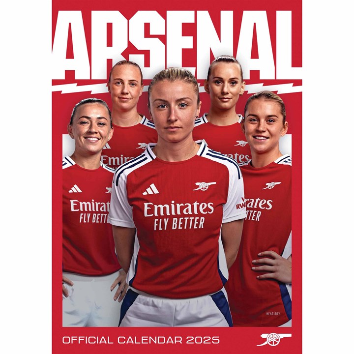 Arsenal FC Women A3 Calendar 2025