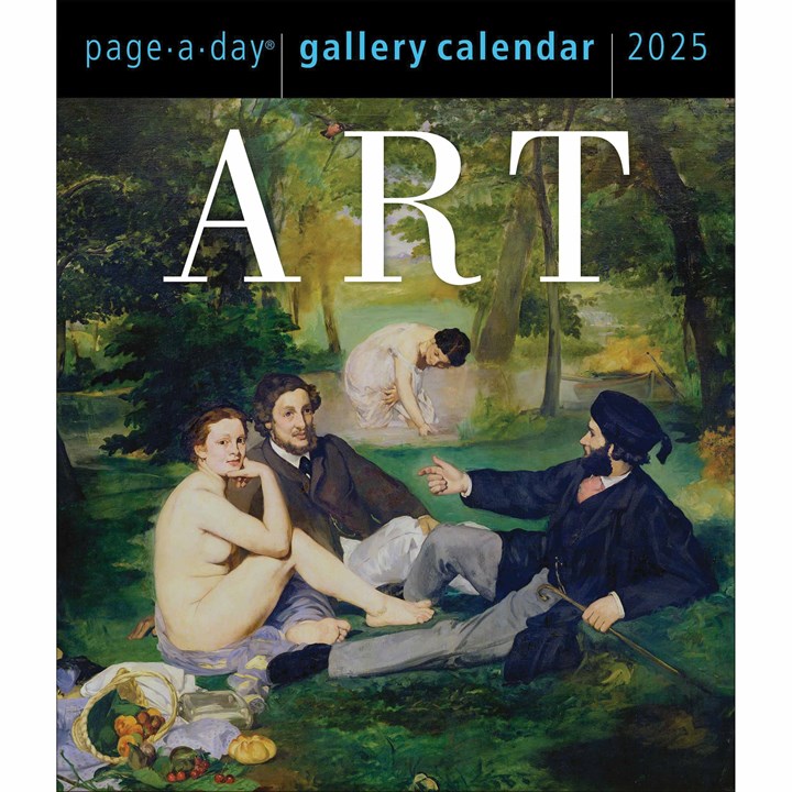 Art Gallery Desk Calendar 2025