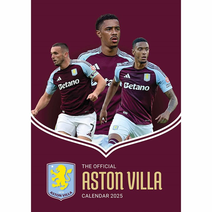 Aston Villa FC A3 Calendar 2025