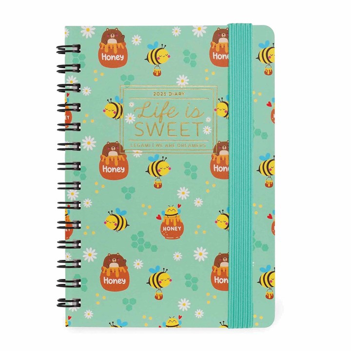 Bee Life is Sweet Week-To-View A6 Diary 2025