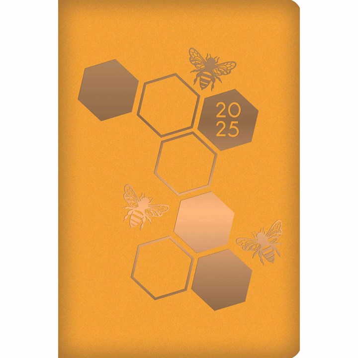 Bees & Honeycomb A7 Diary 2025