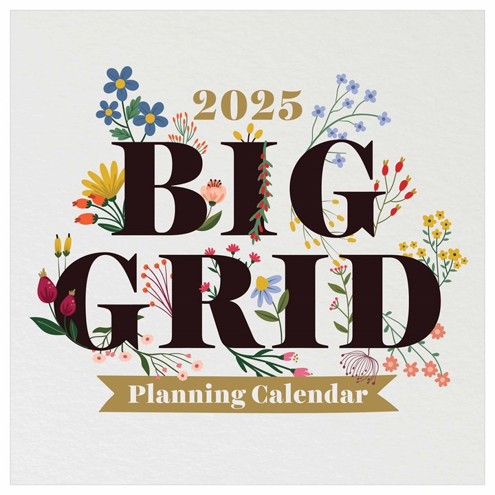 Big Grid, Floral Calendar 2025