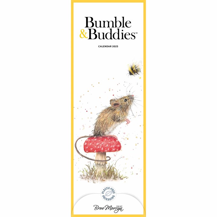 Bree Merryn, Bumble & Buddies Slim Calendar 2025