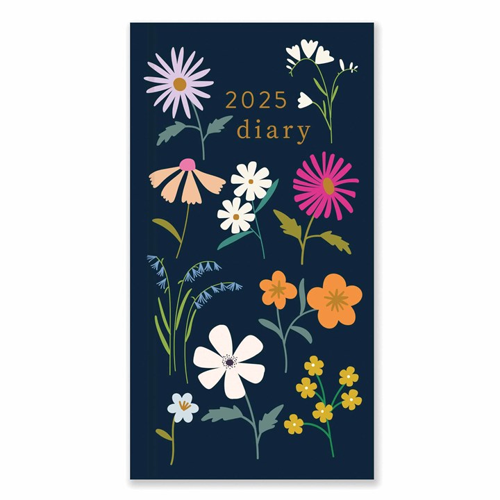 Caroline Gardner, Botanical Blooms Slim Diary 2025