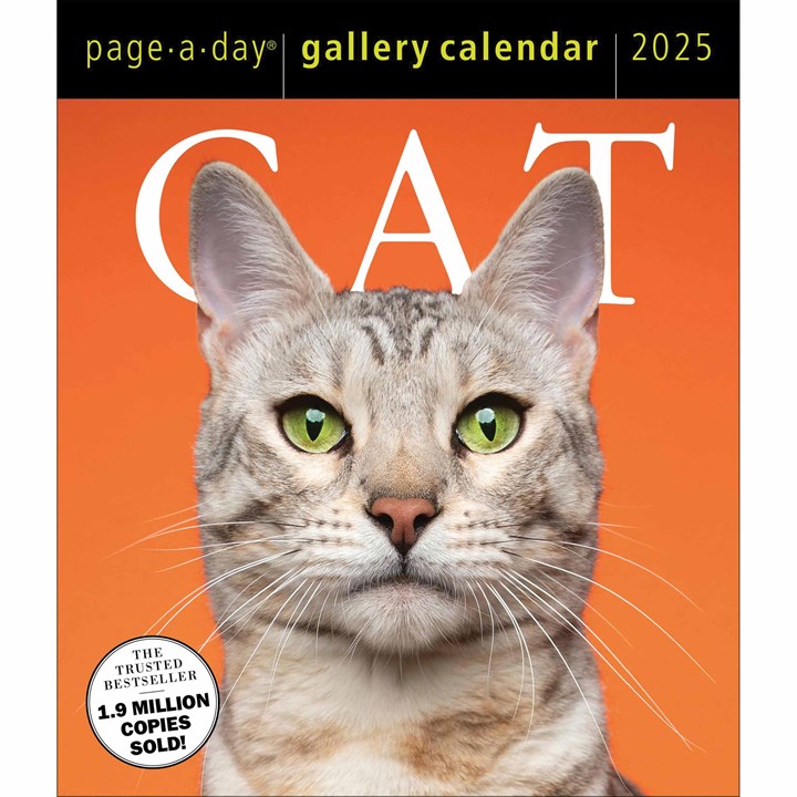 Cat Gallery Desk Calendar 2025