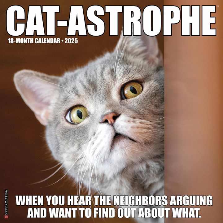 Cat-Astrophe 2025 Wall Calendar