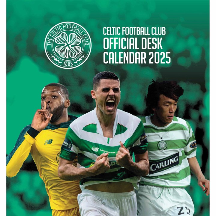 Celtic FC, Official Easel Desk Calendar 2025