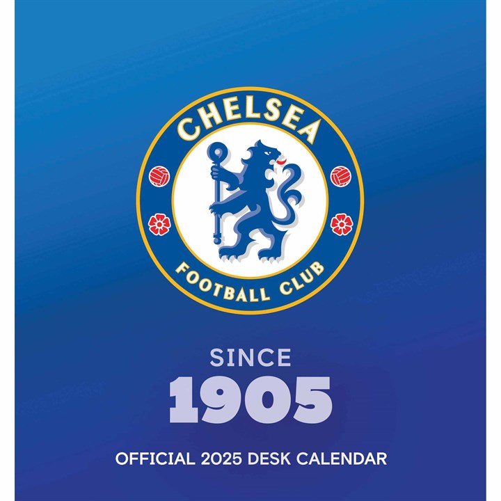 Chelsea FC, Easel Desk Calendar 2025