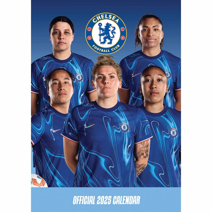 Chelsea Womens FC A3 Calendar 2025