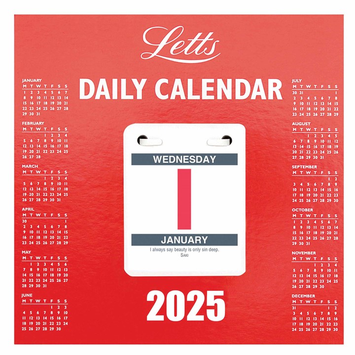 Daily Tear Off Desk Calendar 2025