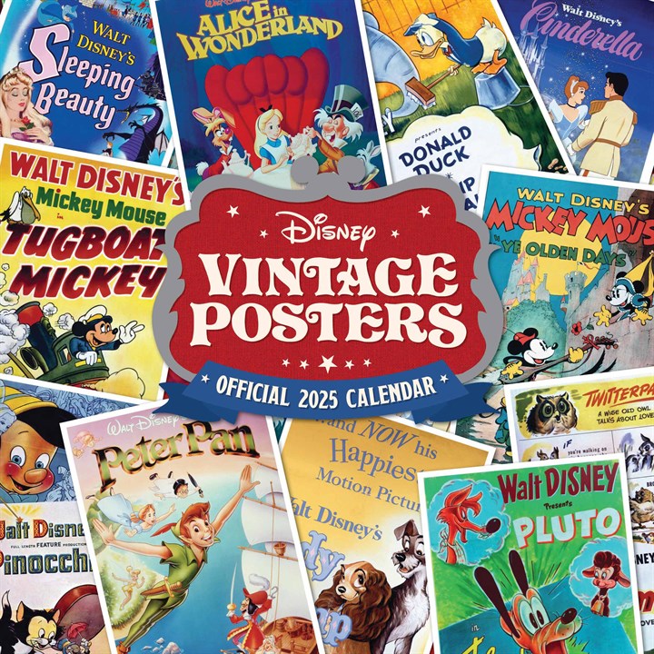 Disney, Vintage Posters Calendar 2025