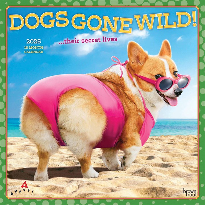 Dogs Gone Wild Calendar 2025