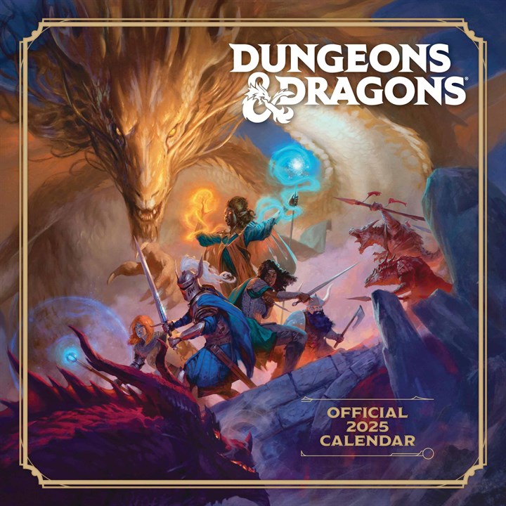 Dungeons & Dragons Calendar 2025