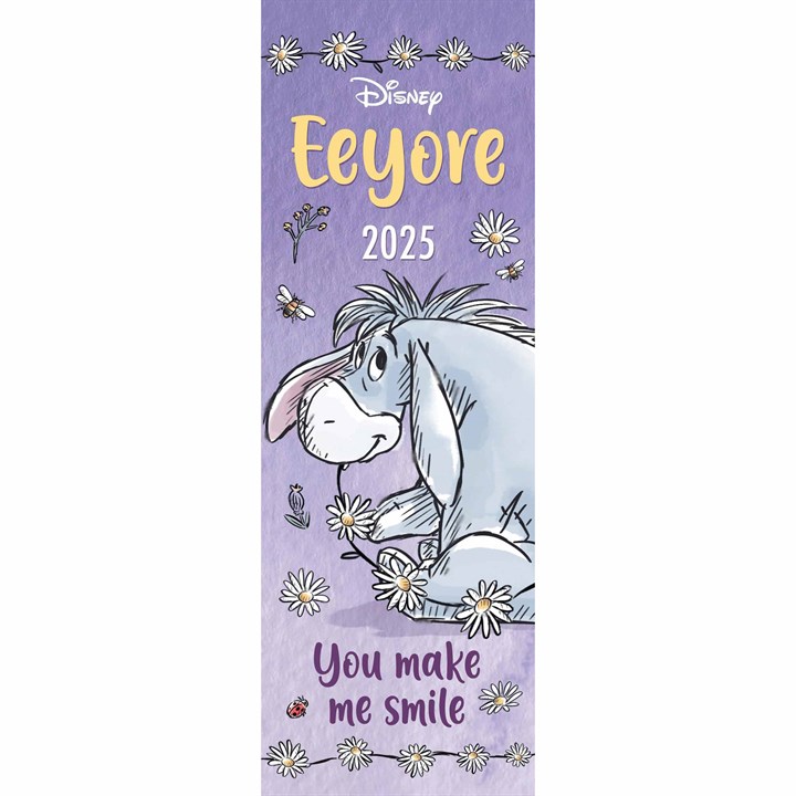 Disney Winnie The Pooh, Eeyore Slim Calendar 2025