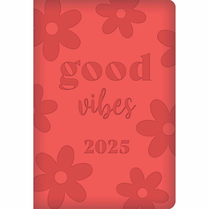 Orange Embossed A7 Diary 2025