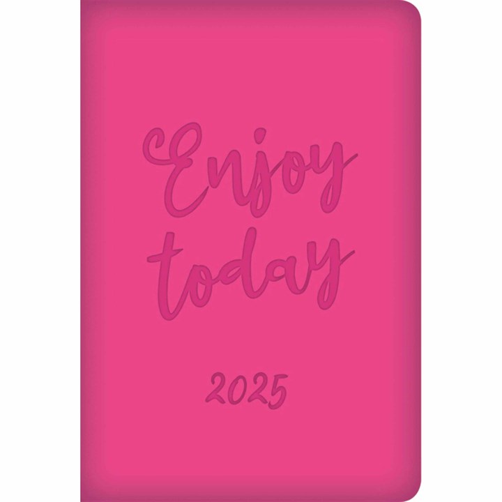 Pink Embossed A7 Diary 2025