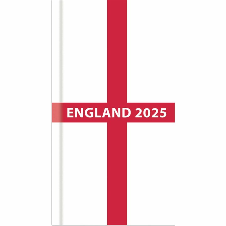 England Flag Slim Diary 2025