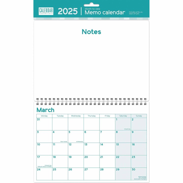 Essential Memo Calendar 2025