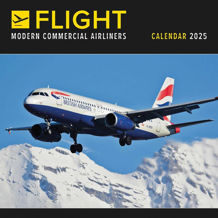 Flight, Modern Commercial Airliners Calendar 2025