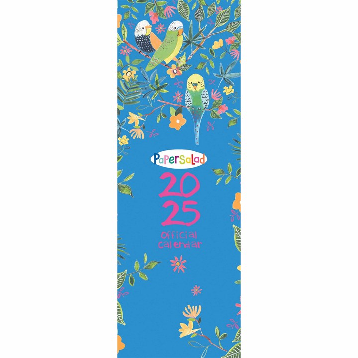 Floral, Paper Salad Slim Calendar 2025