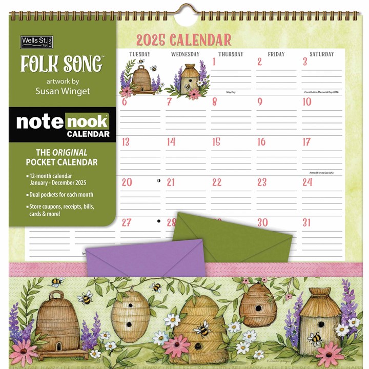 Susan Winget, Folk Song Note Nook Calendar 2025