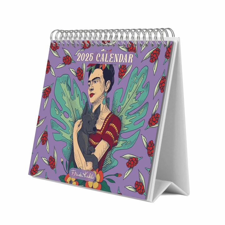 Frida Kahlo Easel Desk Calendar 2025