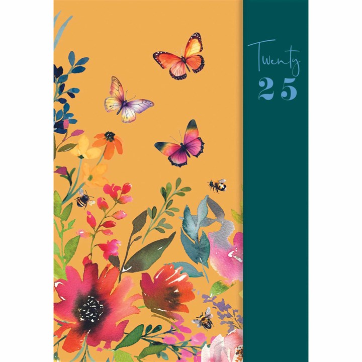 Butterflies Family Planner A5 Diary 2025