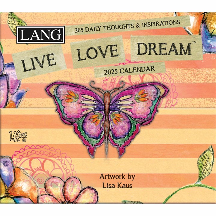 Live, Love, Dream Mini Desk Calendar 2025