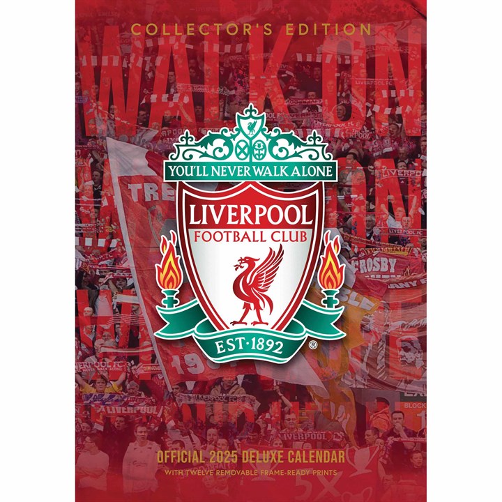 Liverpool FC Collector's Edition A3 Calendar 2025