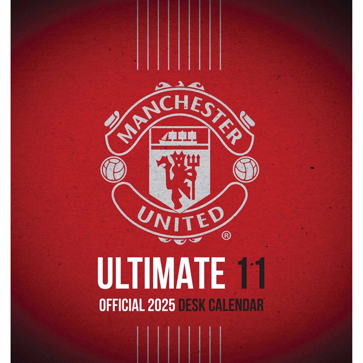 Manchester United FC, Ultimate 11 Easel Desk Calendar 2025