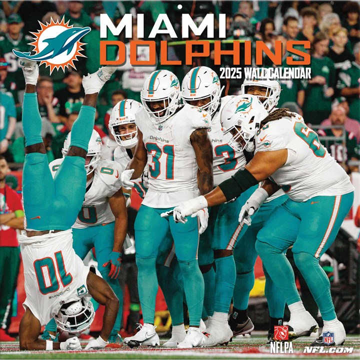 Miami Dolphins NFL Calendar 2025