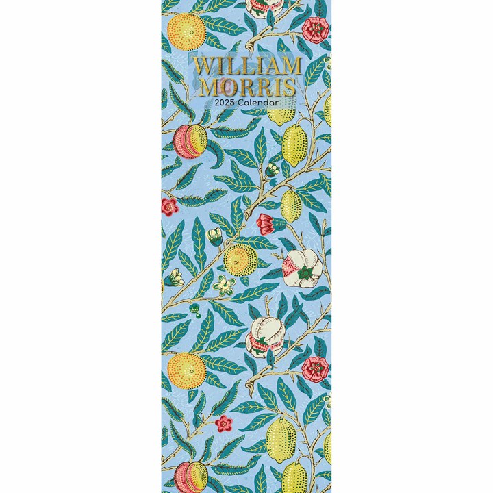 William Morris Slim Calendar 2025