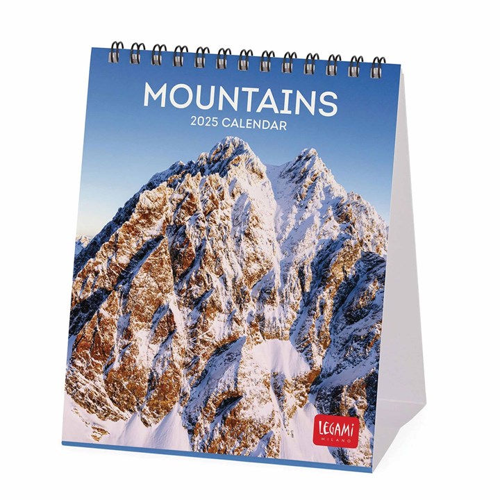 Mountains Easel Desk Calendar 2025