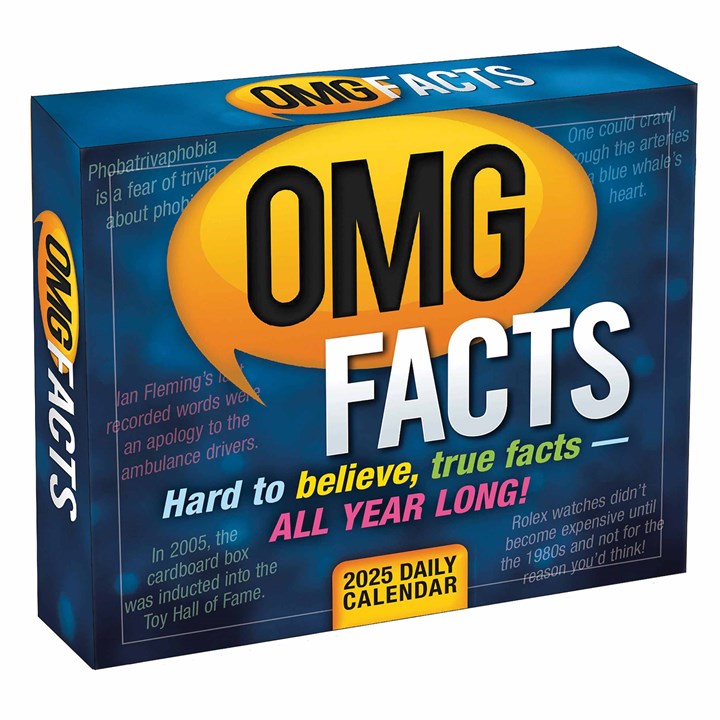 OMG Facts Desk Calendar 2025