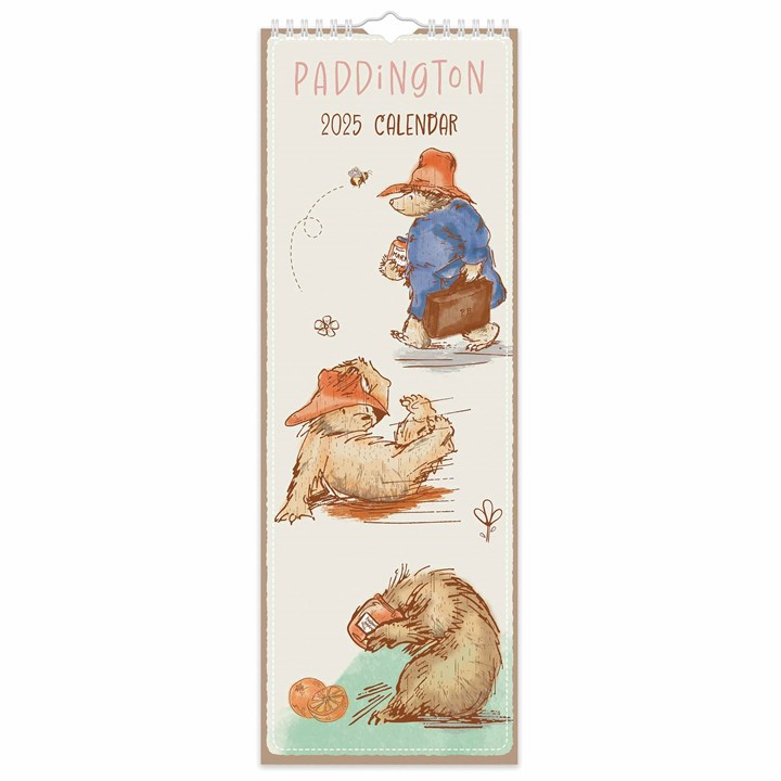 Paddington Bear Classic Slim Calendar 2025