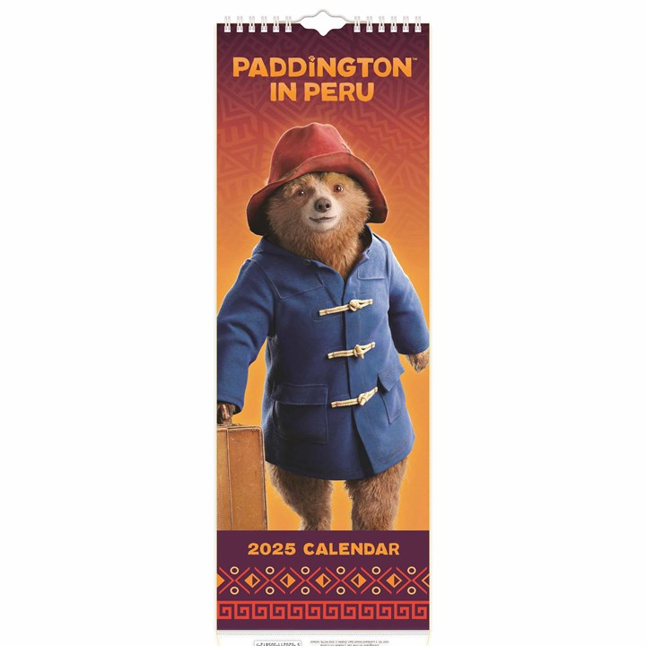 Paddington Bear Movie Slim Calendar 2025