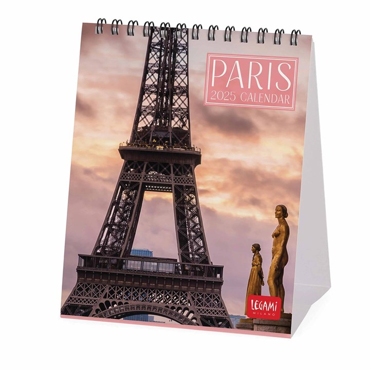 Paris Easel Desk Calendar 2025