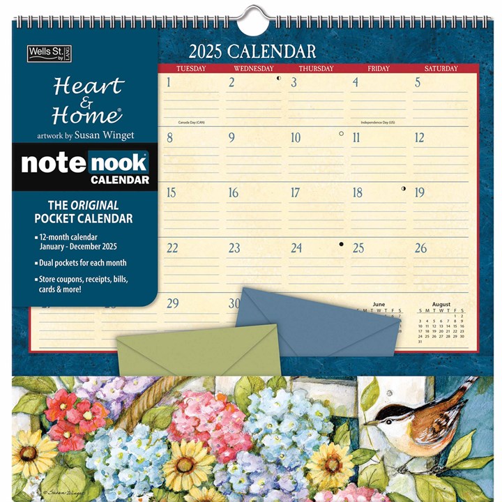 Susan Winget, Heart & Home Note Nook Calendar 2025