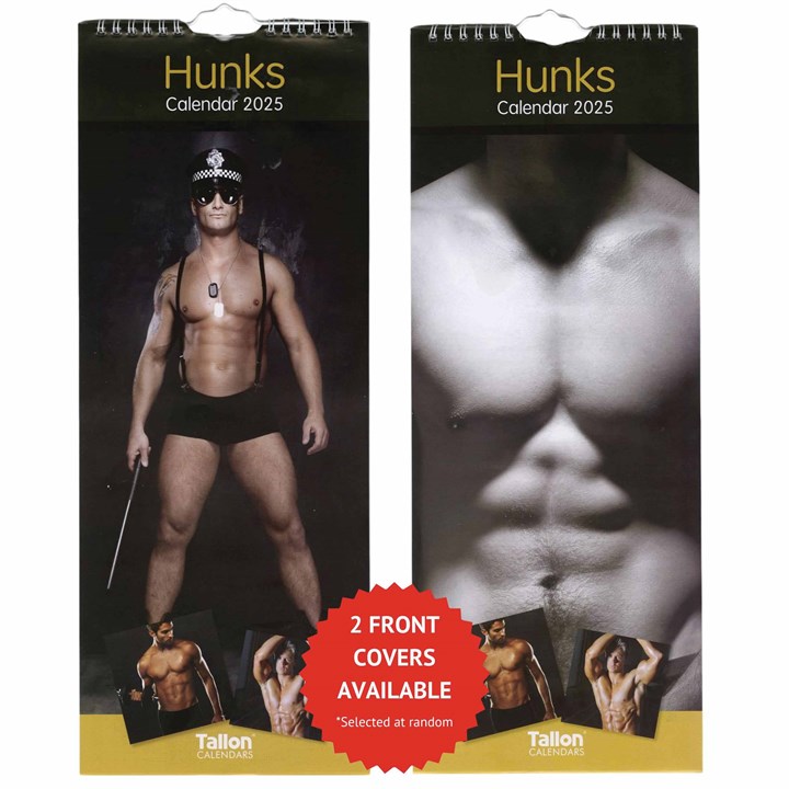 Hunks Slim Calendar 2025