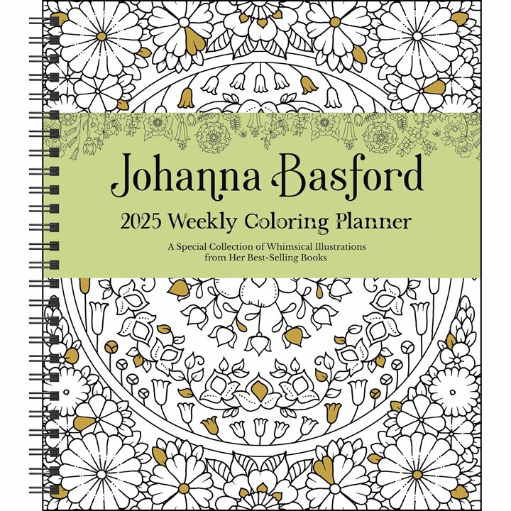 Johanna Basford, Colouring A5 Deluxe Diary 2025