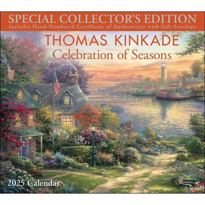 Kinkade, Celebration of Seasons Collector's Edition Deluxe Calendar 2025