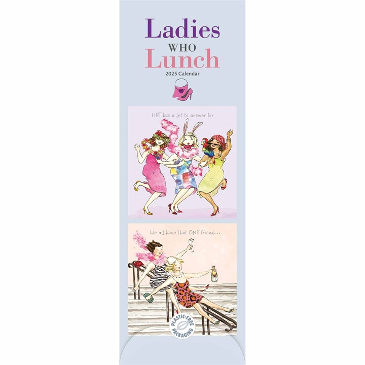 Ladies Who Lunch Slim Calendar 2025
