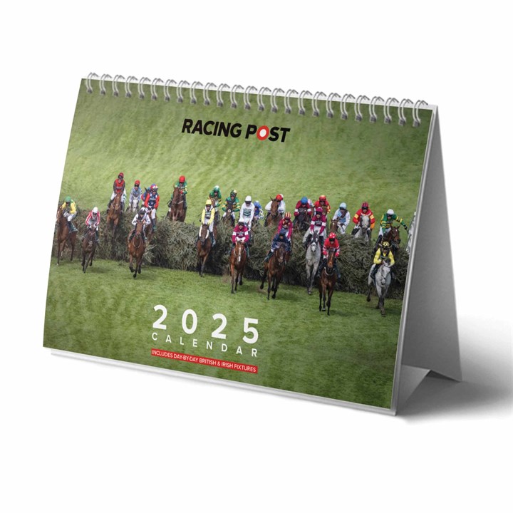 Racing Post Easel Desk Calendar 2025