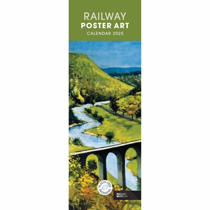 National Railway Museum, Railway Poster Art Slim Calendar 2025