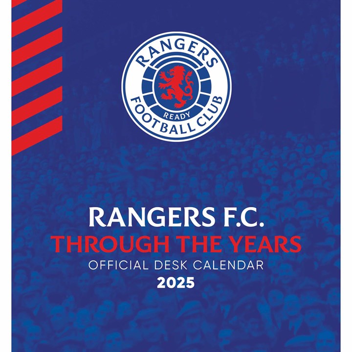 Rangers FC, Through The Years Easel Desk Calendar 2025