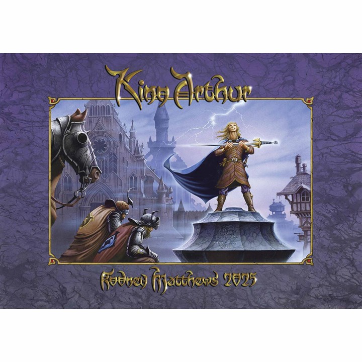 Rodney Matthews, King Arthur A3 Calendar 2025